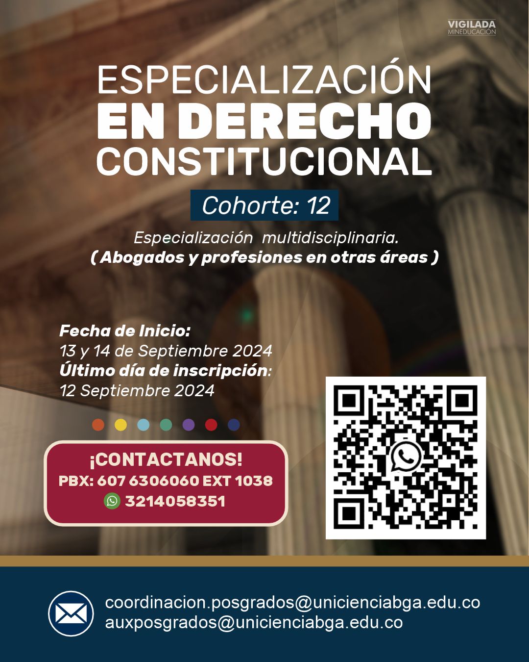 Especialización en Derecho Constitucional Cohorte 12 - UNICIENCIA