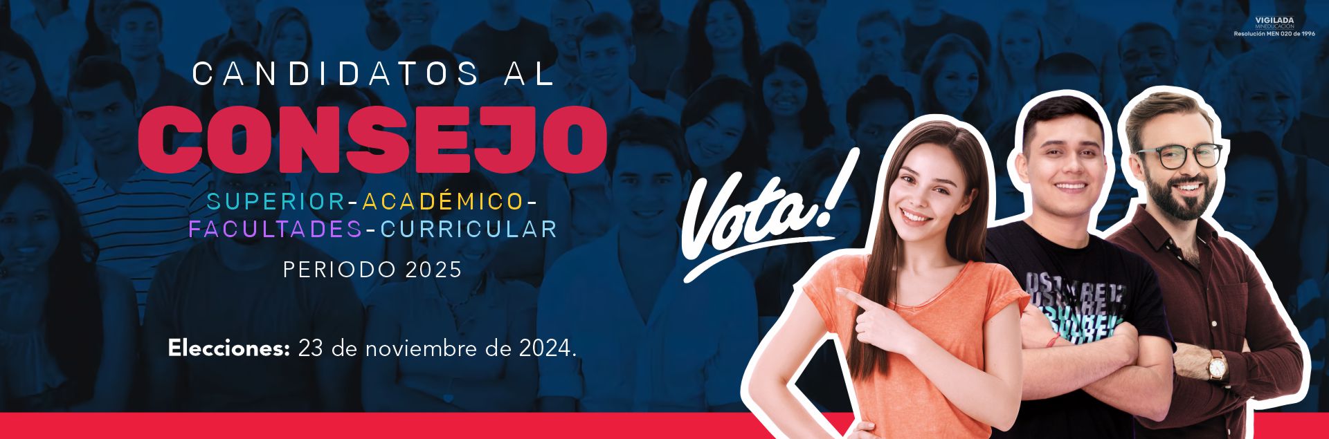 Candidatos al consejo académico, superior y facultades - UNICIENCIA 2024